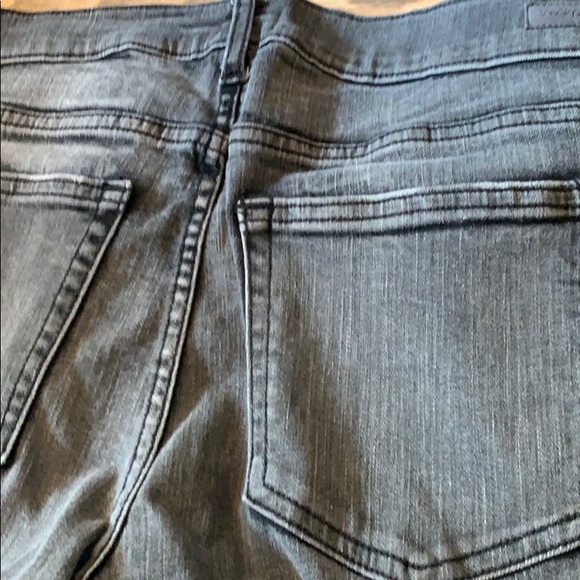 Sneak Peak Graywash Dark Distressed Jean Shorts - Picture 7 of 8